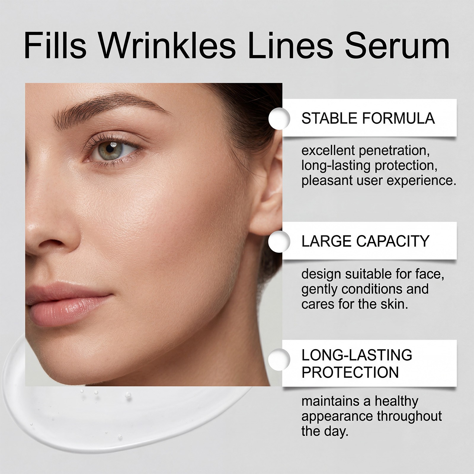 1-5PCS Skin Protect Serum Black Women Gentle Facial Skin Care Moisturizing Serum