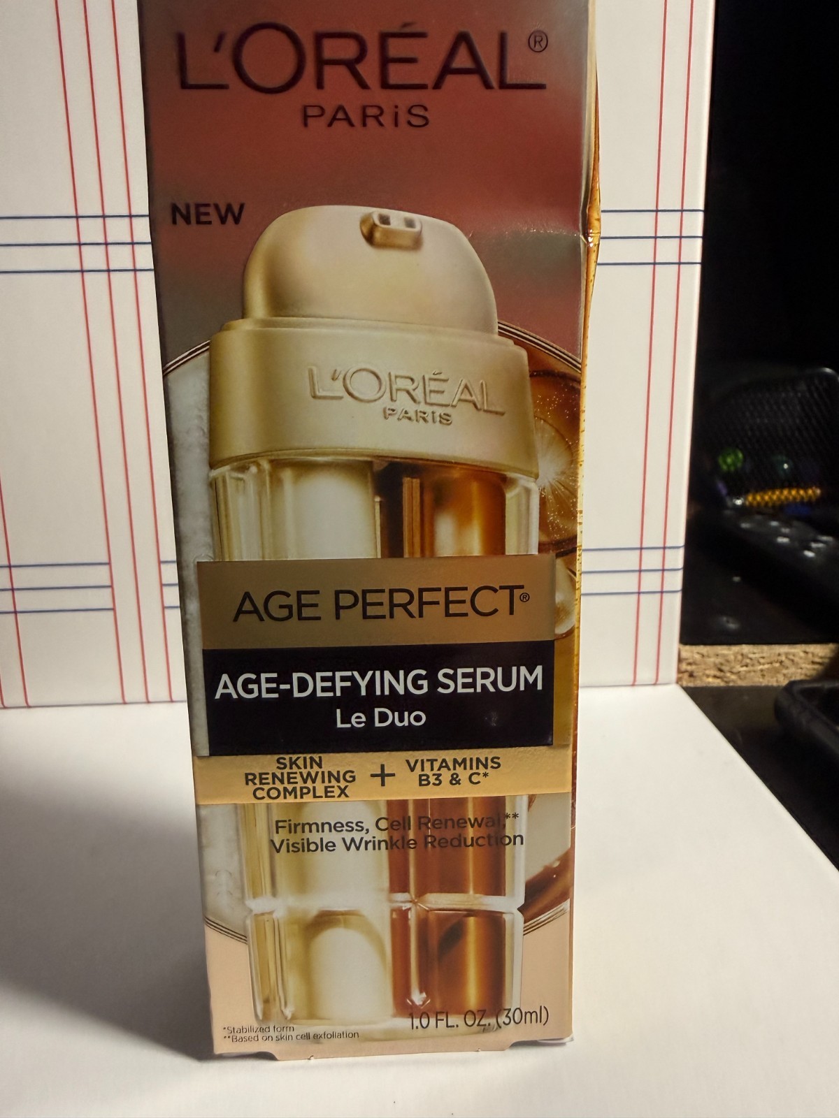 L’OREAL AGE PERFECT Age-Defying Serum Le Duo, 1 fl oz / 30Ml NEW IN BOX