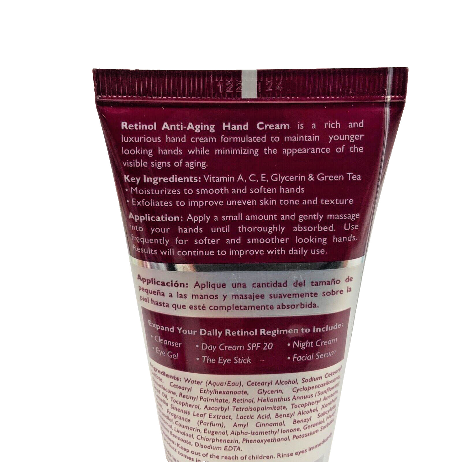 Retinol Hand Cream ORIGINAL Sealed Hands,Nails,Cuticles 3.4oz