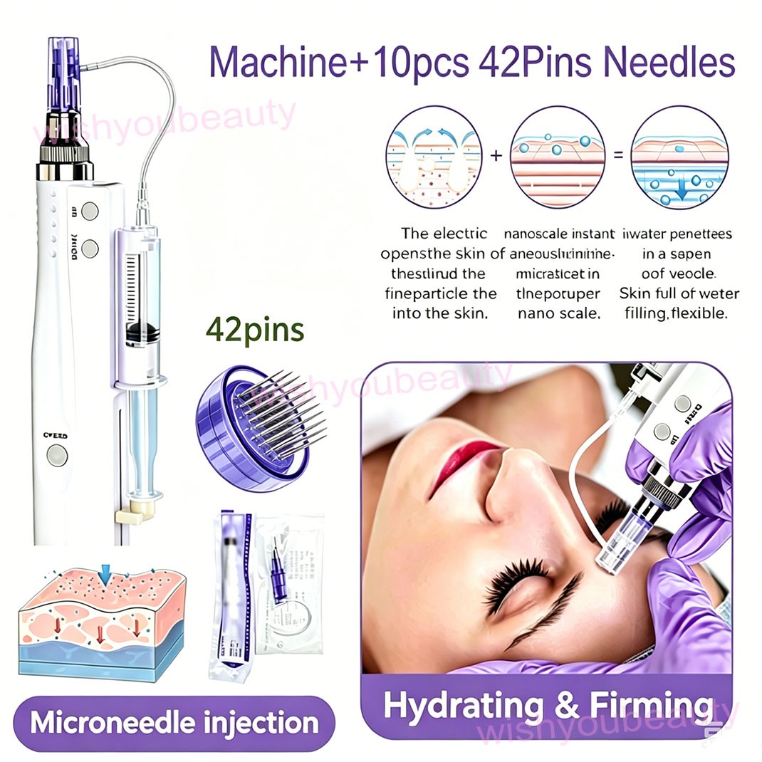 Home Use Skin Beauty Micro Pen with 42 Pin Replacement Needle Accessories
