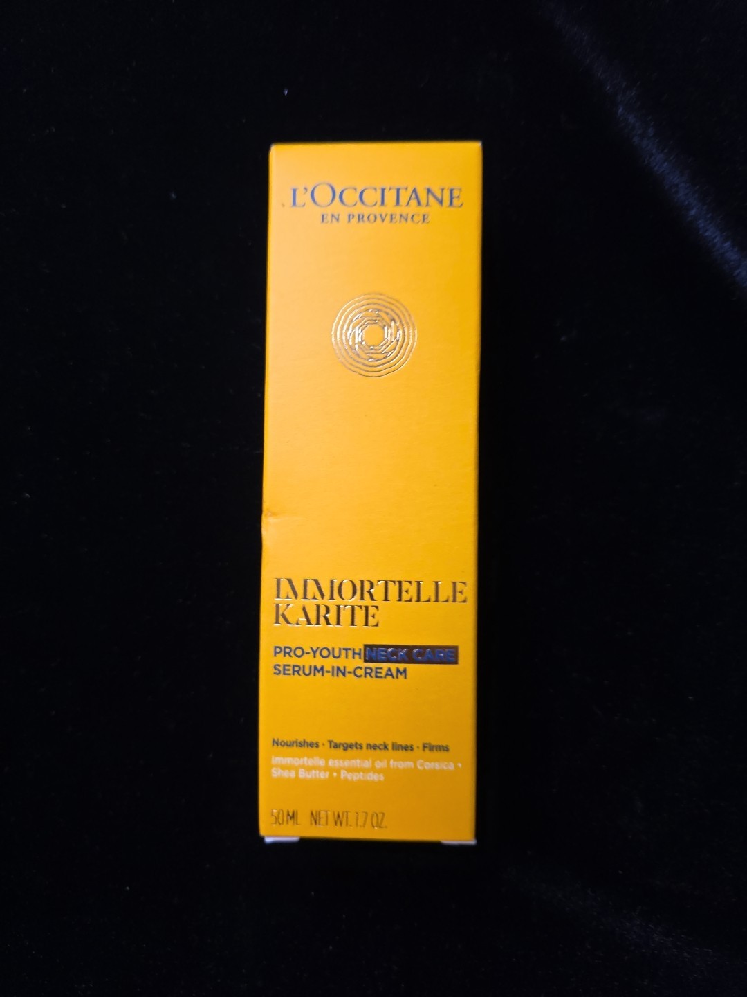 L’Occitane Immortelle Karite Pro-Youth Neck Care Serum-in-Cream ~ 1.7 Oz / 50mL