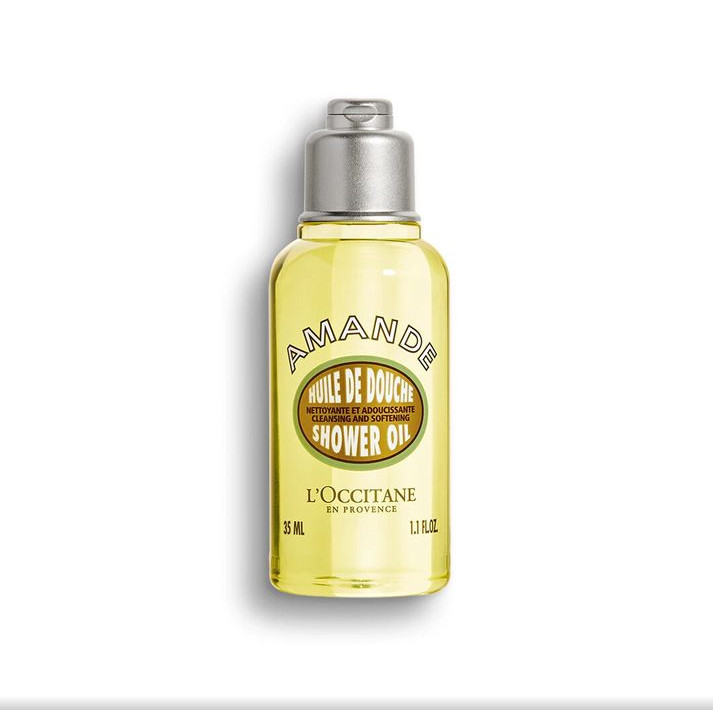 L’Occitane Nourish & Glow 4 Piece Travel Set Immortelle Cream, Amande Oil, Serum