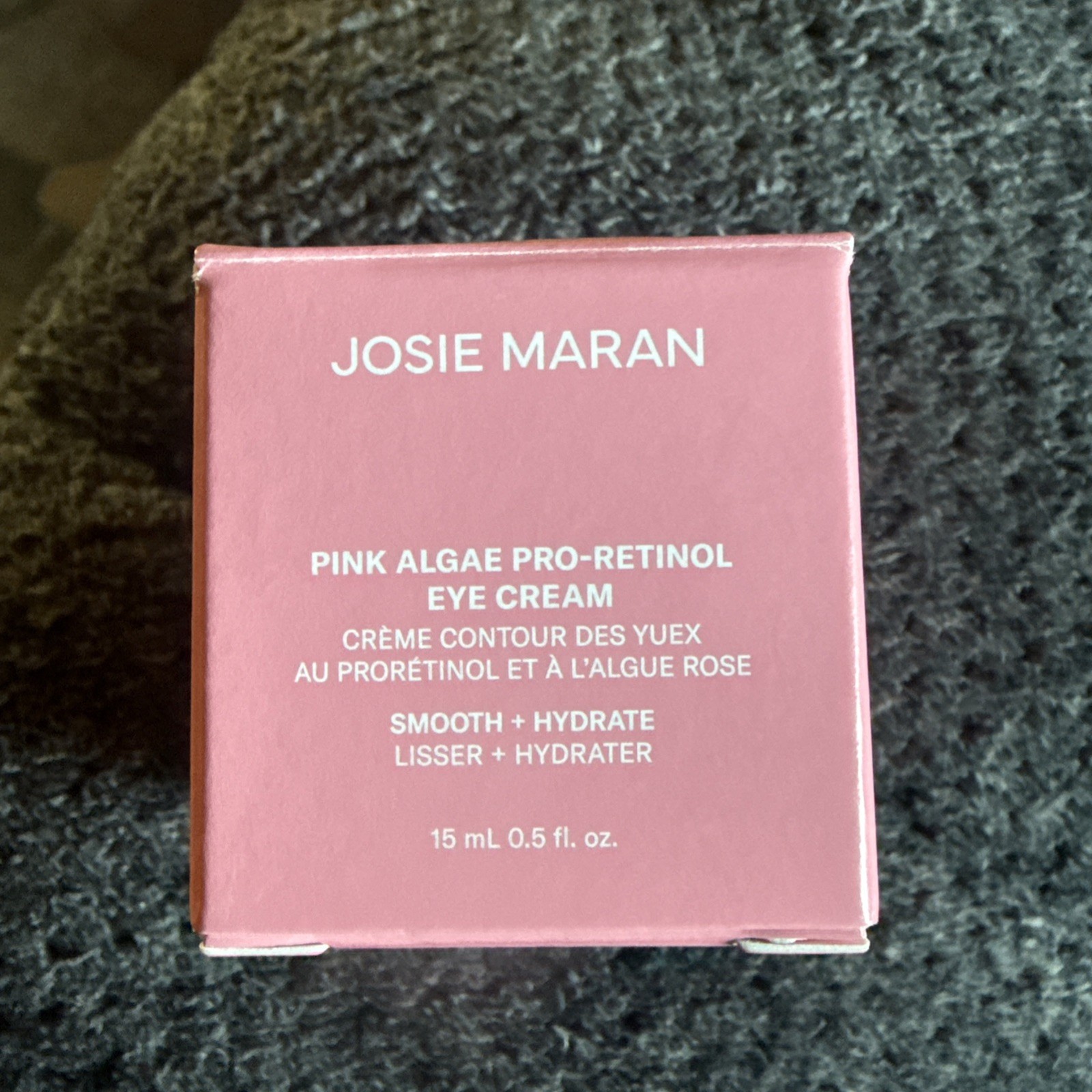 Josie Maran Pink Algae Pro-Retinol Moisturizer Eye Cream 0.5 Fl Oz New With Box!