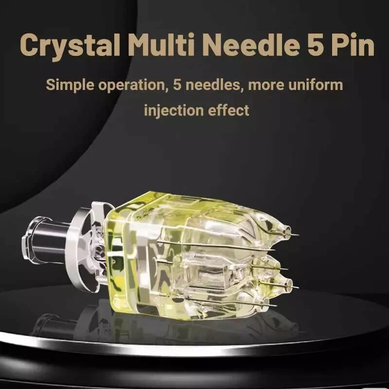 Crystal Multi Pins 5 Pin Mesotherapy Micro Replacement Pins for Skin Care Aid US
