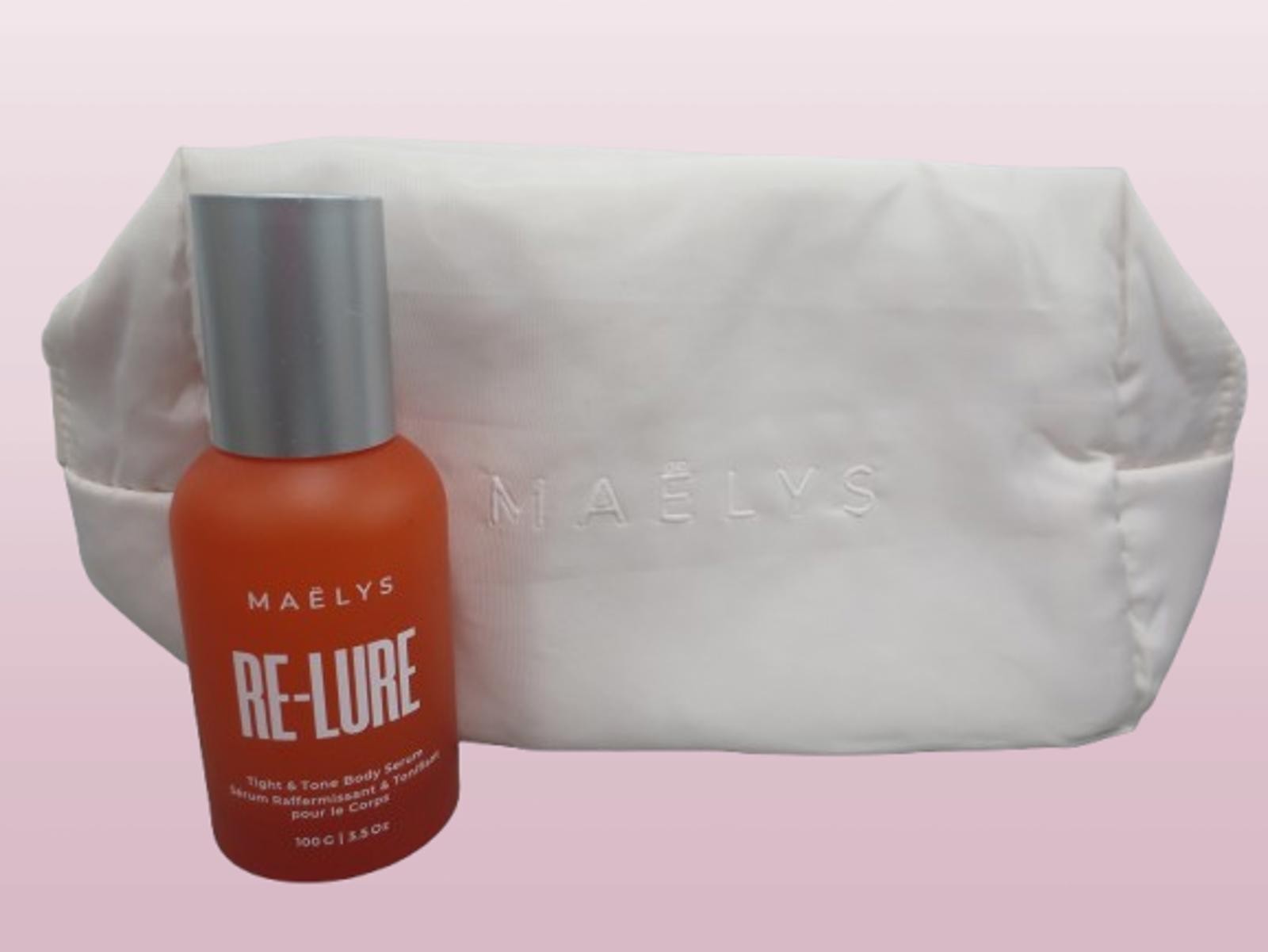 MAELYS RE-LURE TIGHT & TONE BODY SERUM 3.5 OZ NWOB + FREE COSMETIC BAG
