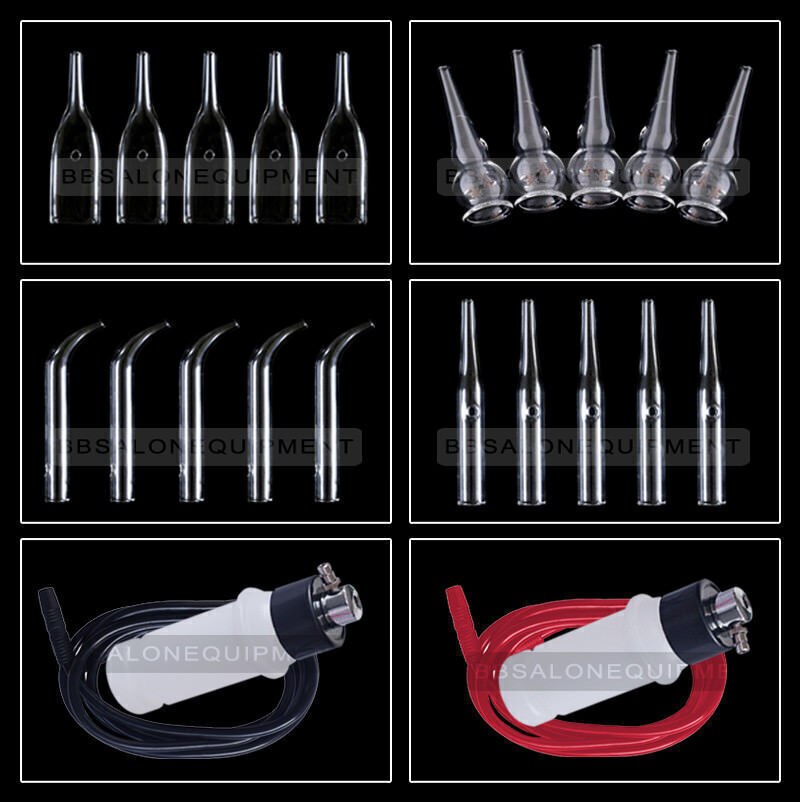 Replace Ventouse Glass Tubes Attachment For Vacuum Spray Facial Beauty Machine