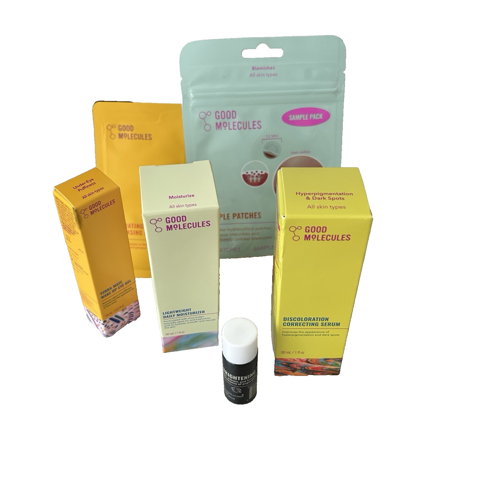 GOOD MOLECULES Toner, Serum, Moisturizer, Cleansing, Eye gel, Pimple Patches LOT