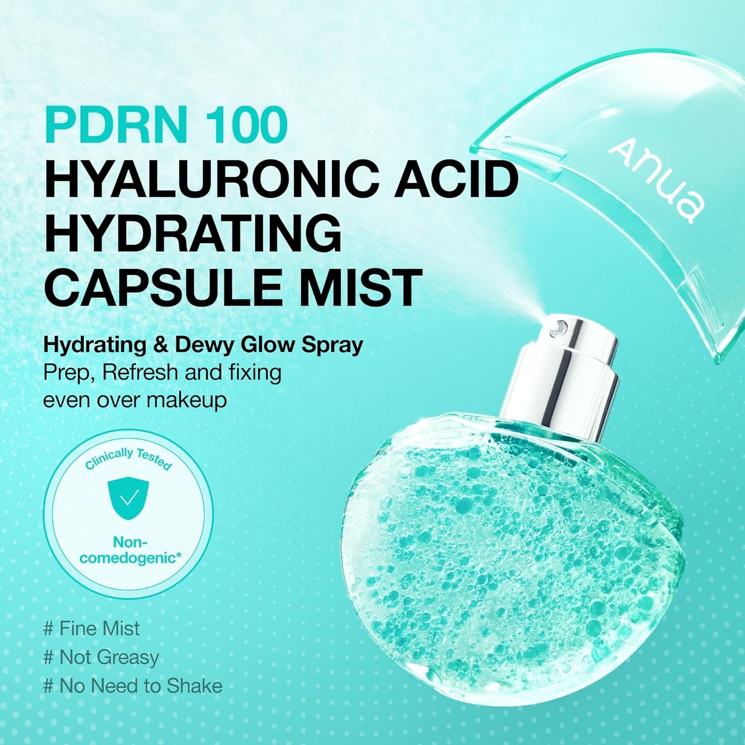 ANUA PDRN Collagen Glow Facial Serum Spray, Hydrating Face Mist, Hyaluronic Acid