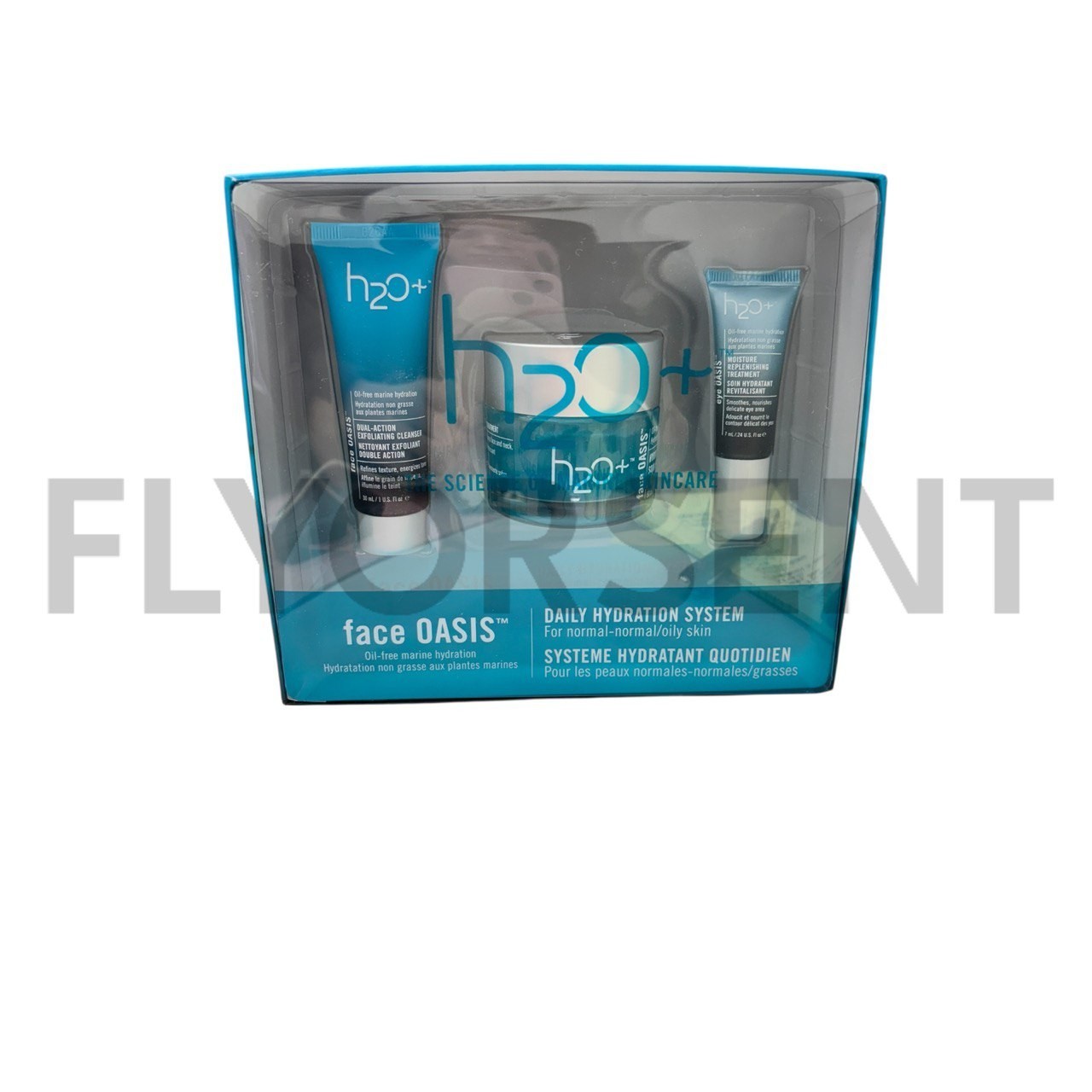 H2O+ FACE OASIS DAILY HIDRATION SYSTEM FOR NORMAL /OILY SKIN SET 3PZ NIB