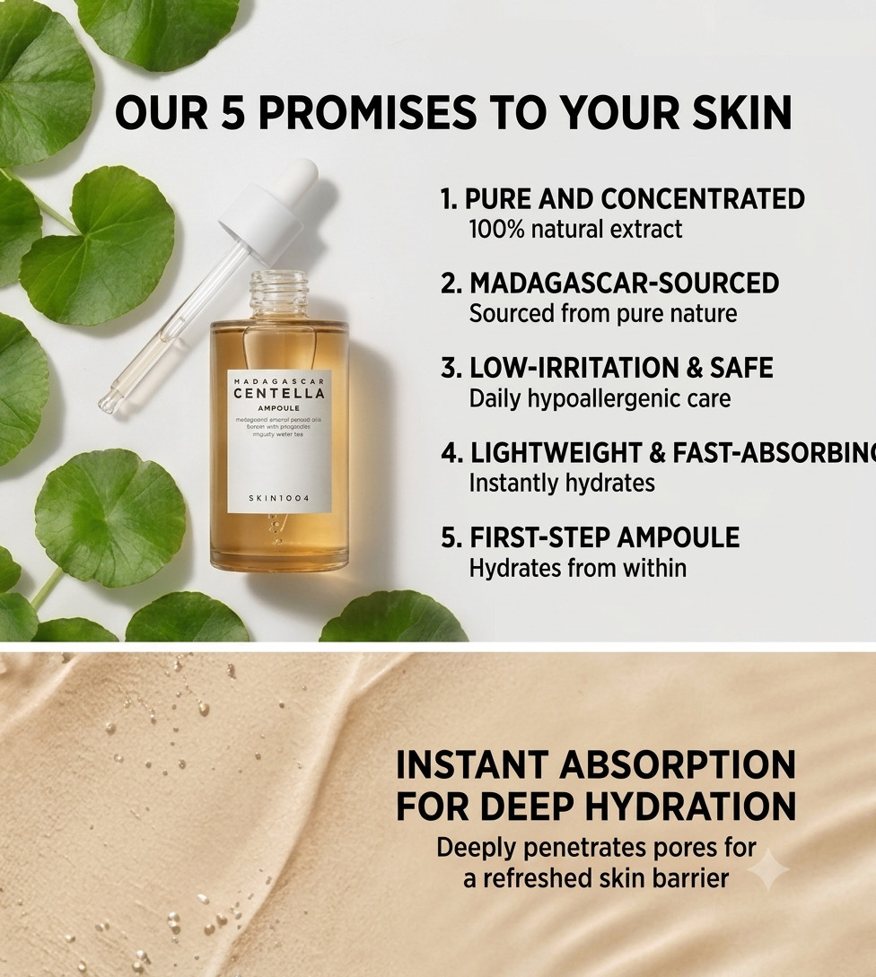 SKIN1004 Madagascar Centella Ampoule 100ml / 3.38 fl.oz Soothing Serum