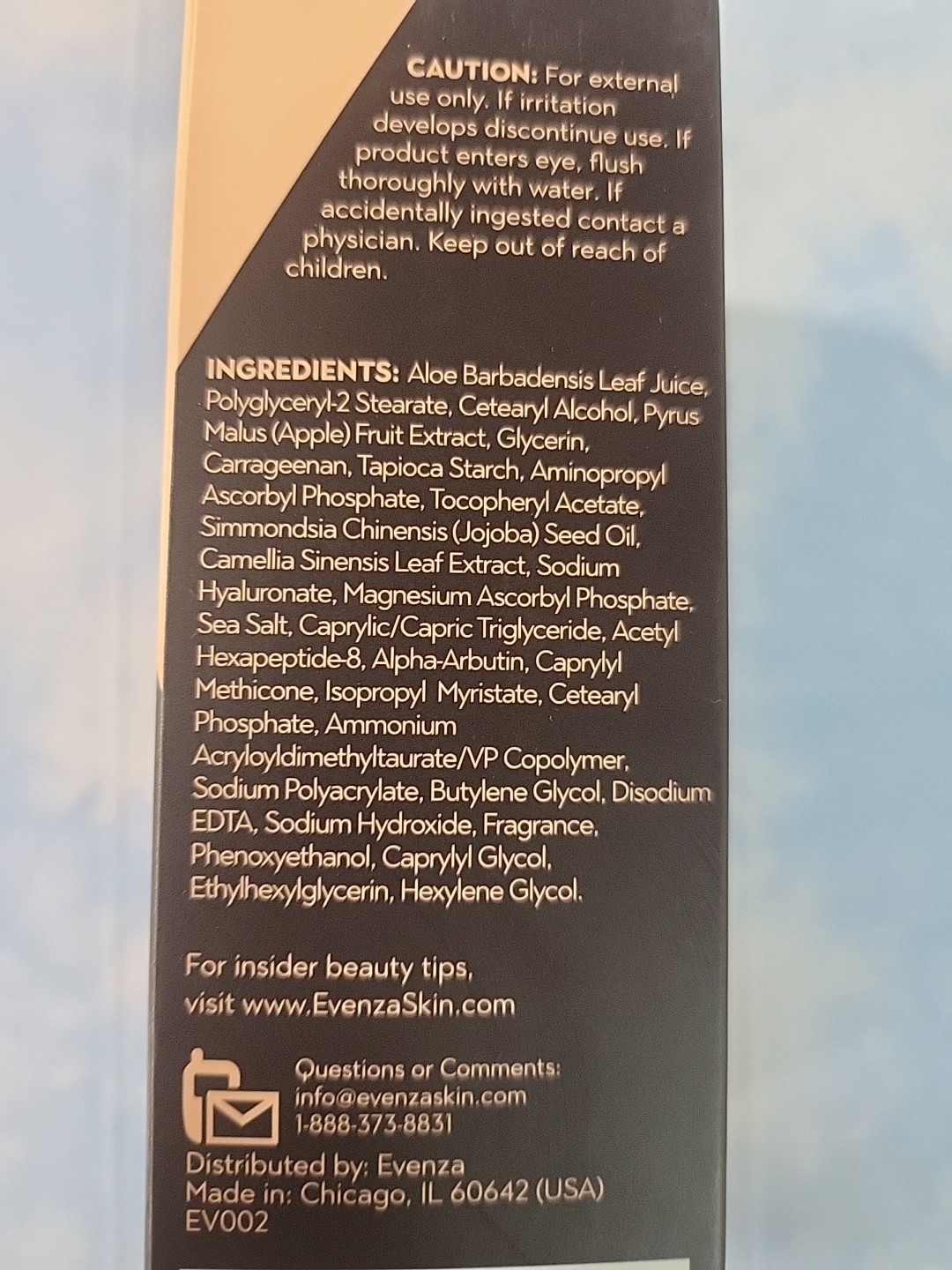 Evenza Flawless Even Tone Brightening Face Cream 2 fl oz / 60 ml