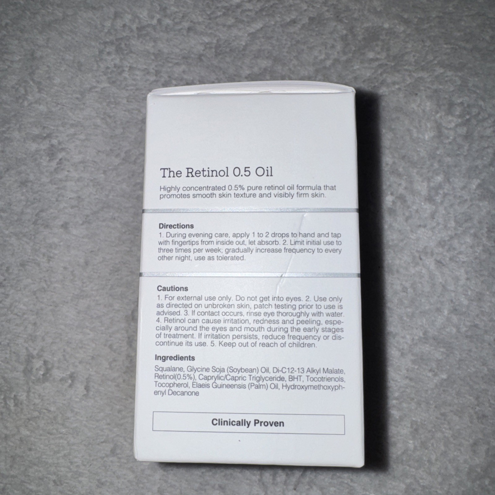 COSRX The Retinol 0.5 Oil Serum 20ml Korean Skincare Anti-Aging NEW