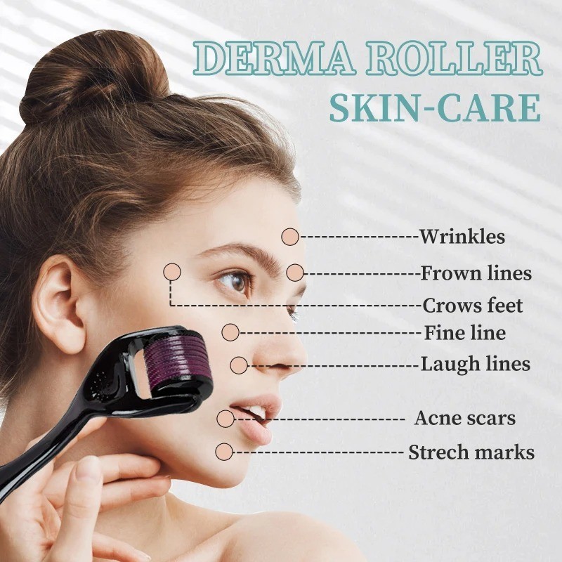 540 Titanium Microneedle Derma Roller 0.25mm 0.5mm 1.0mm 1.5mm 2.0mm Hair Growth