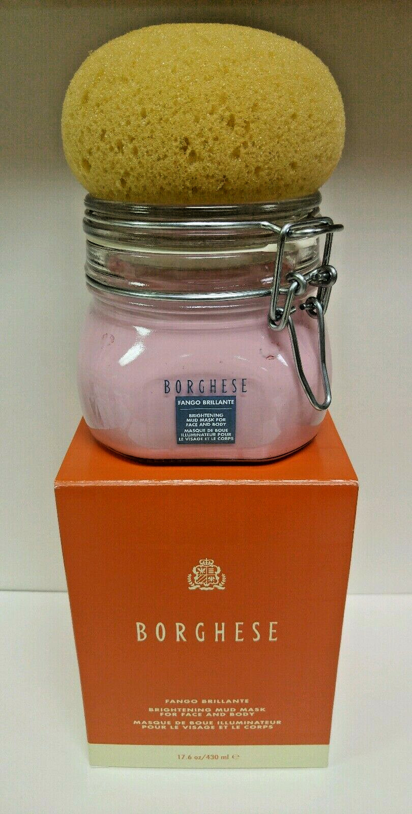 Borghese Fango Brillante Mud Mask Face Body 17.6 oz + Fango Mud 1oz Free