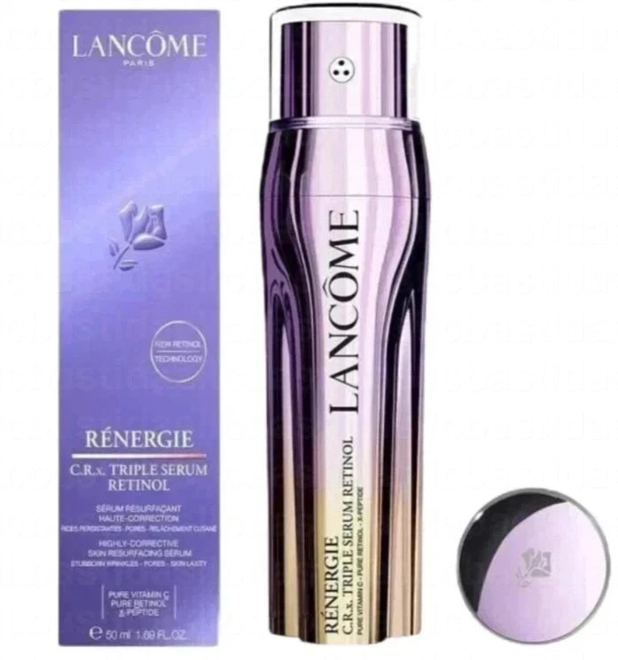 Pack of 2 Lancome Renergie C.R.x Triple Serum RETINOL 1.7 oz / 50mL Best product