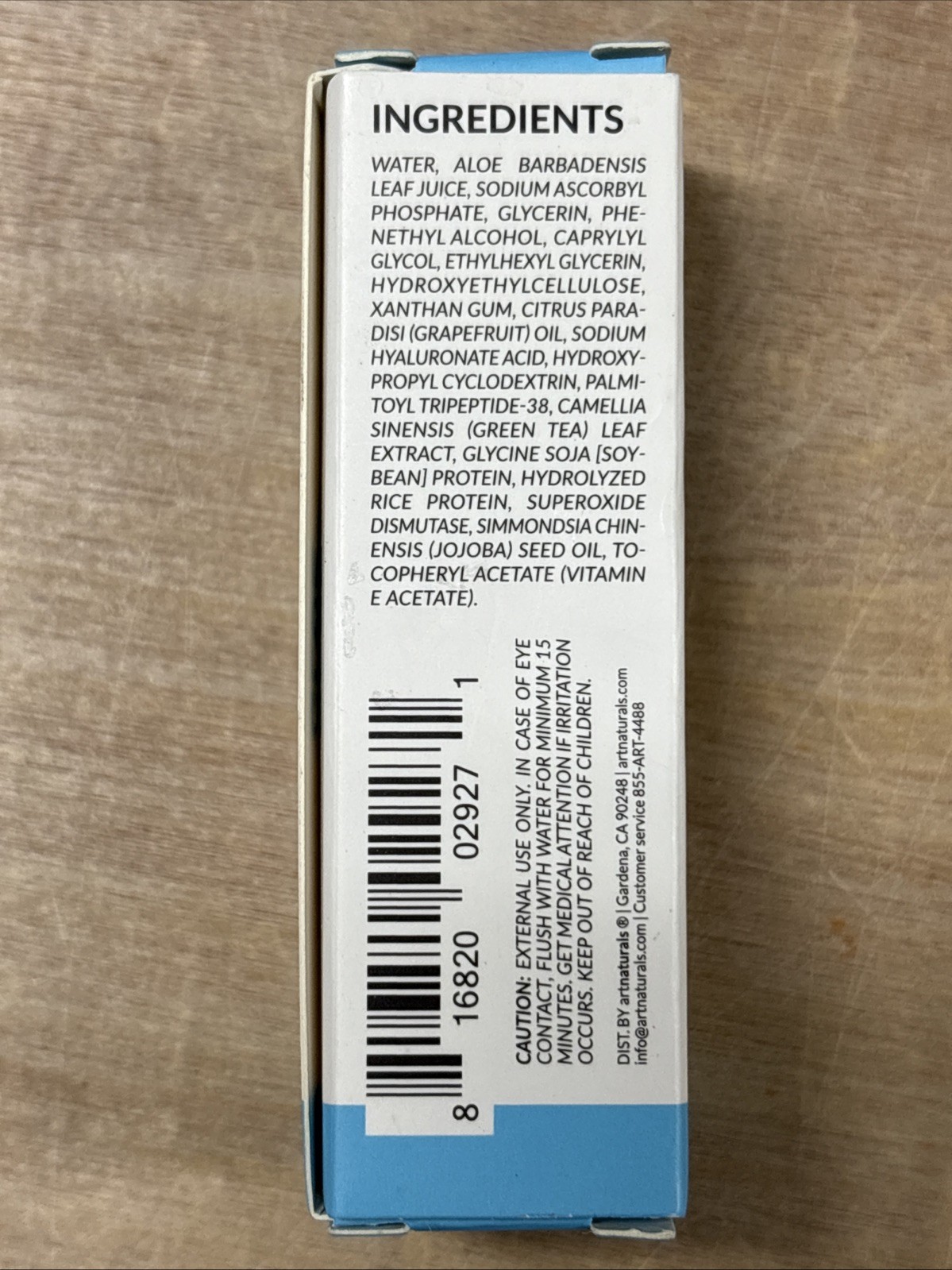 NEW Hyaluronic Serum, Artnaturals, 0.33 fl. oz. Brightening Formula Exp. 03/2027