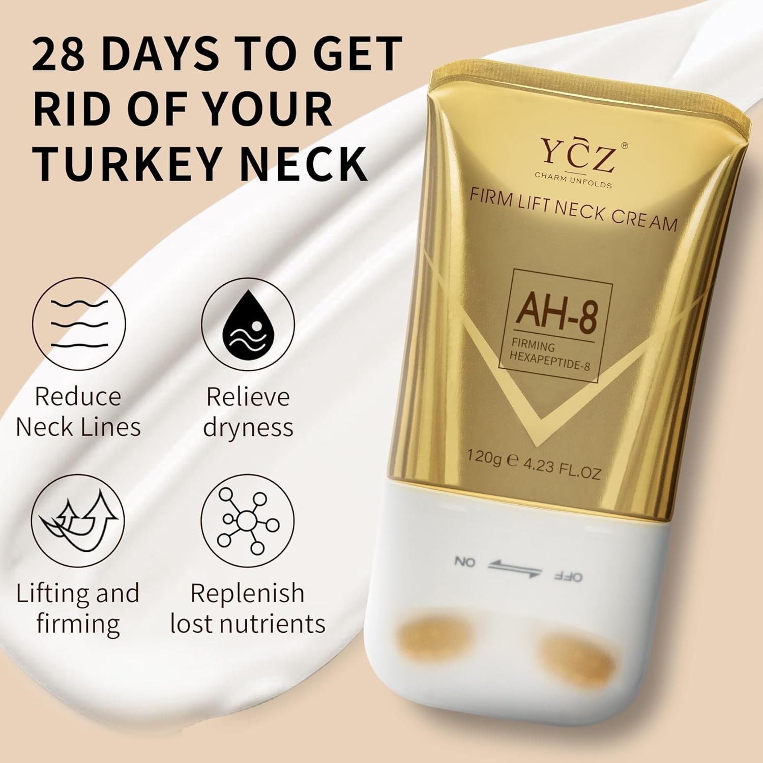 Eco-Friendly Neck Care Cream – AH-8 Firming Lotion with Aromatherapy Benefits
