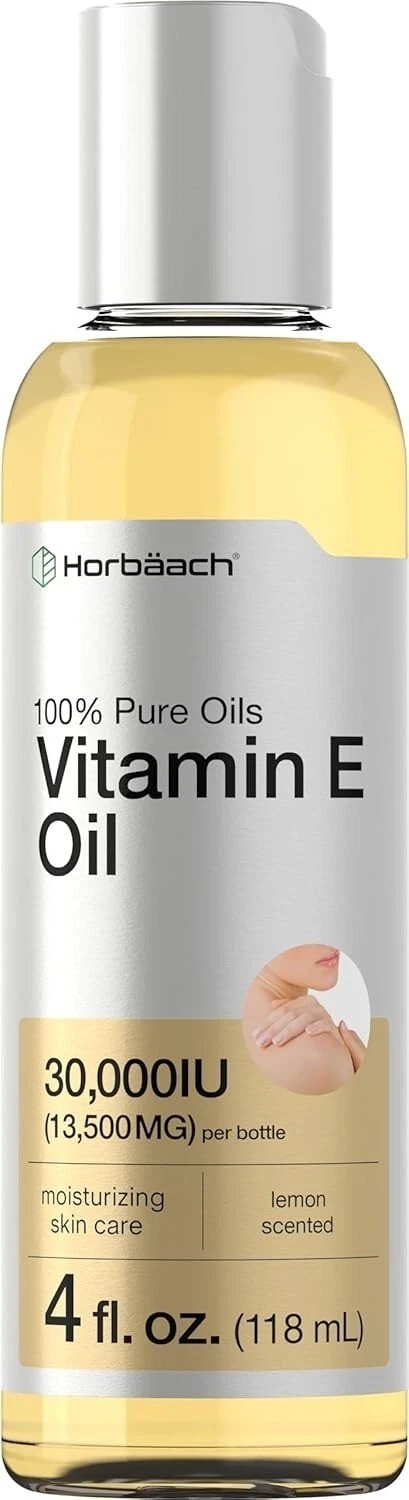 Vitamin E Oil for Skin 30,000 IU | 4 Fl Oz | 100% Pure Oils | Moisturizing Oil |