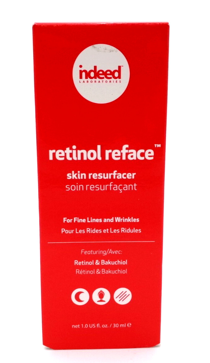 Retinol Reface Skin Resurfacer Indeed Labs~ 1 Fl Oz / 30mL Fine Lines Wrinkles