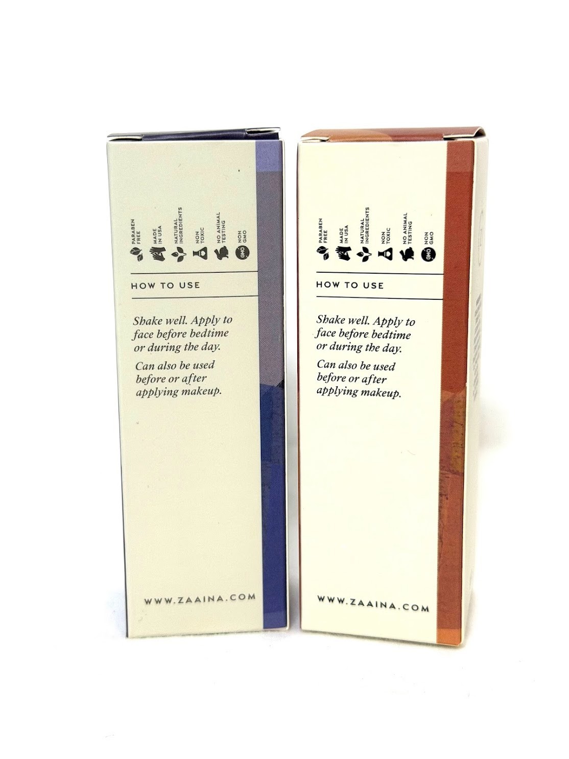 Zaaina Extra Glow Face Serum + Calming Face Serum 1 Oz Each Bundle, Sealed