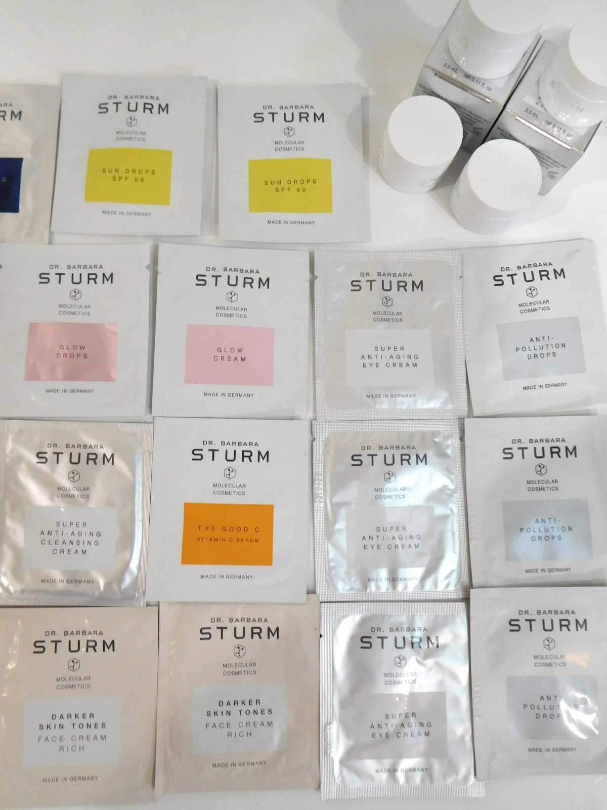 Dr. BARBARA STURM ~ LOT of 32 SAMPLES ~ Serum Cream Mask Anti-Aging