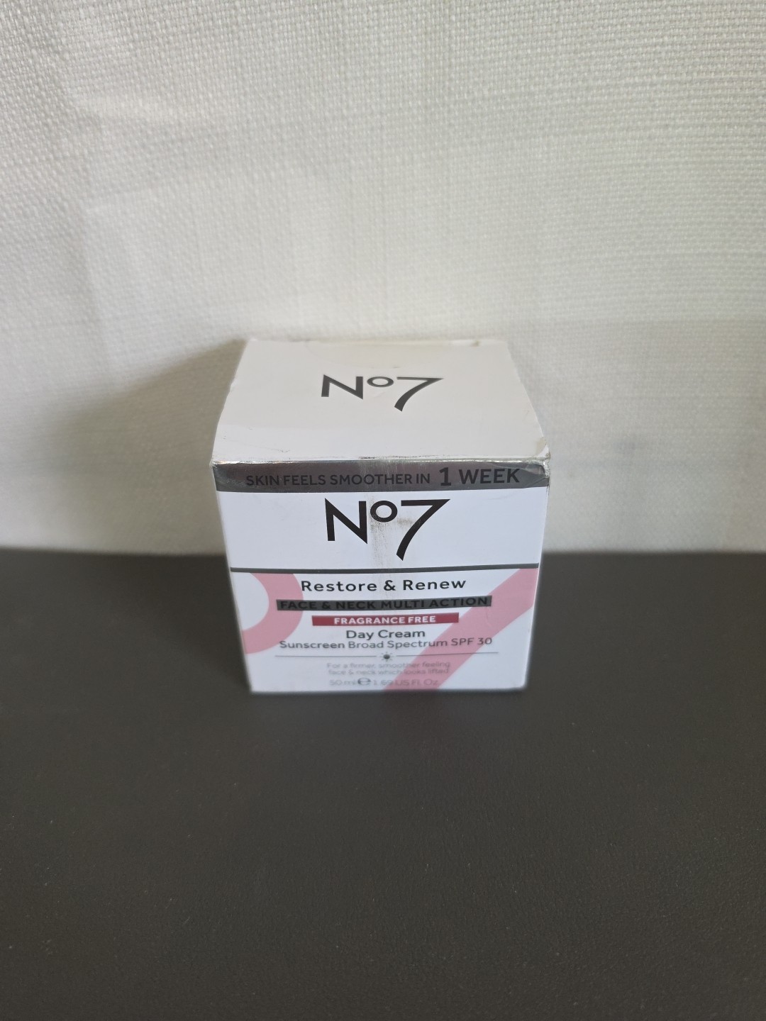 No7 Restore & Renew Face & Neck Multiaction Fragrance Free Day Cream SPF 30