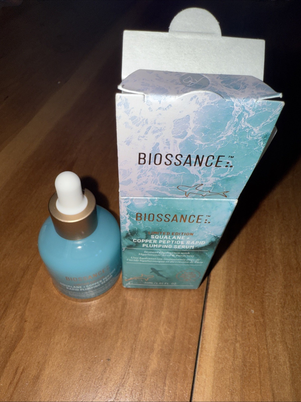 BIOSSANCE X OCEANA Plumping Serum Limited Edition Squalane Copper Peptide