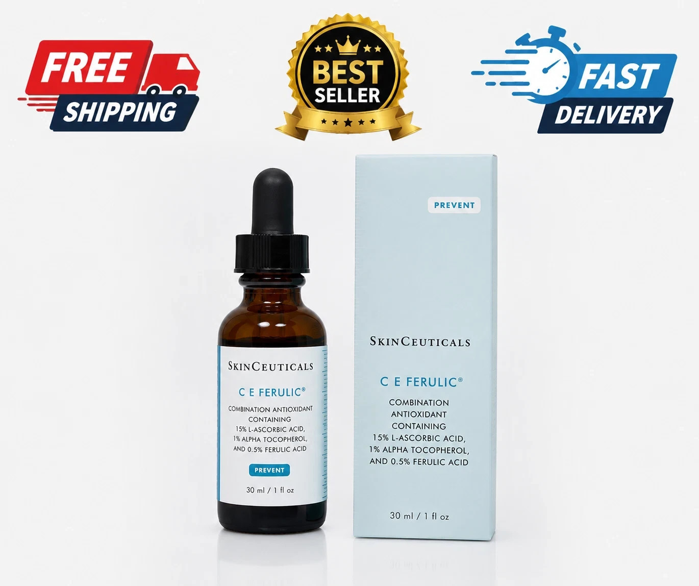 SkinCeuticals C E Ferulic With 15% L-ascorbic Acid Serum – 1 oz EXP 2028 Sealed