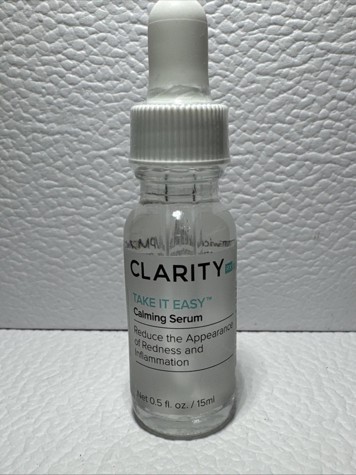 Clarity Take It Easy – Calming Serum – .5 Fl Oz New & Sealed