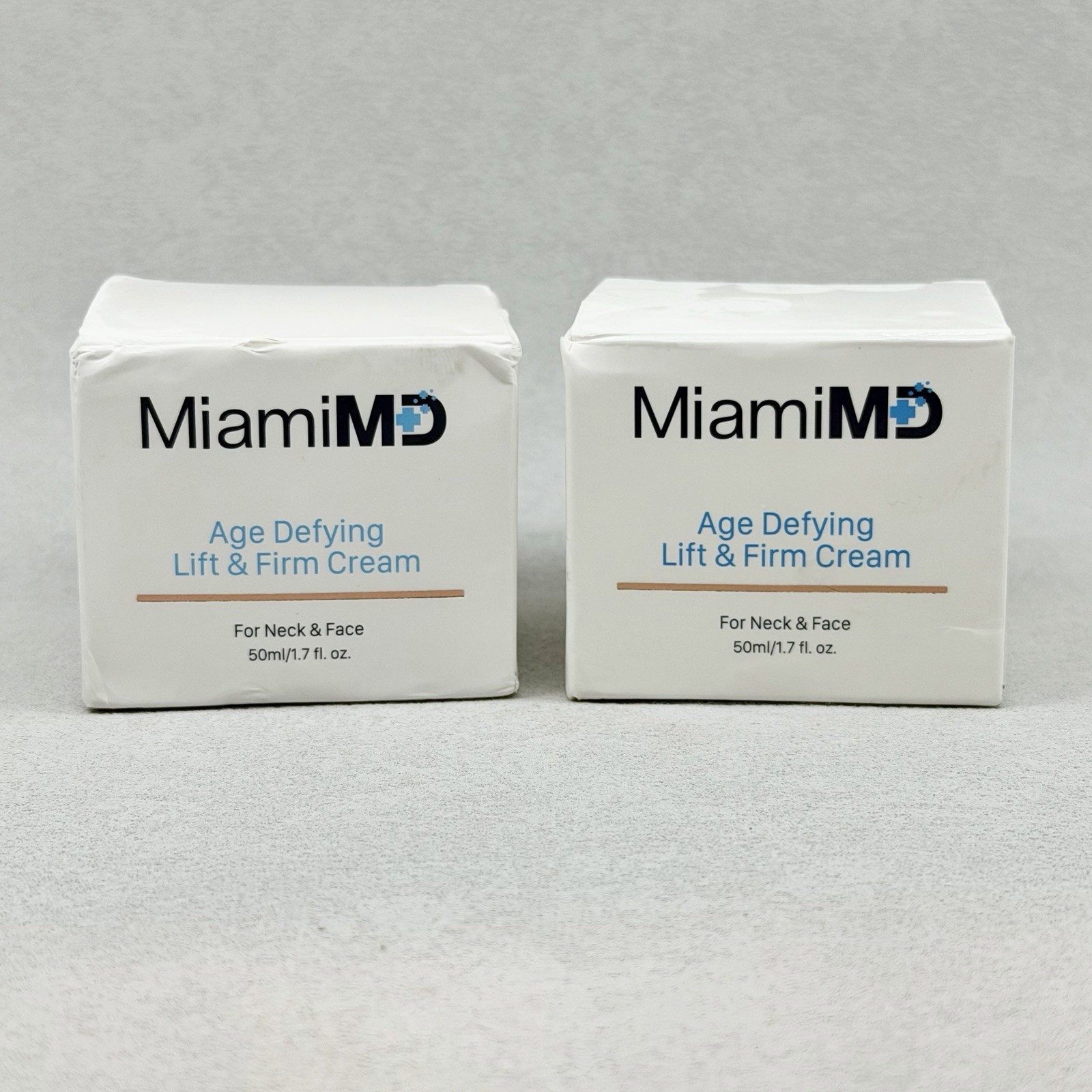 2 PACK MiamiMD Miami MD Age Defying Lift & Firm Cream For Neck And Face NEW