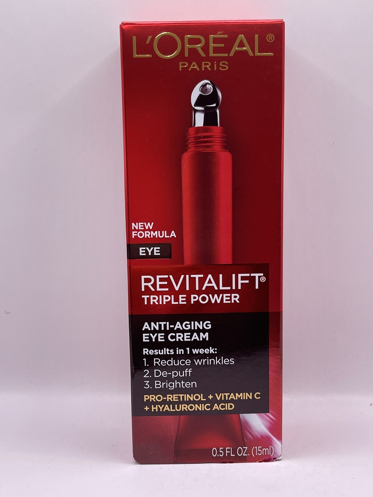 L’oreal Revitalift Triple Power Anti Aging Eye Cream 0.5oz / 15ml