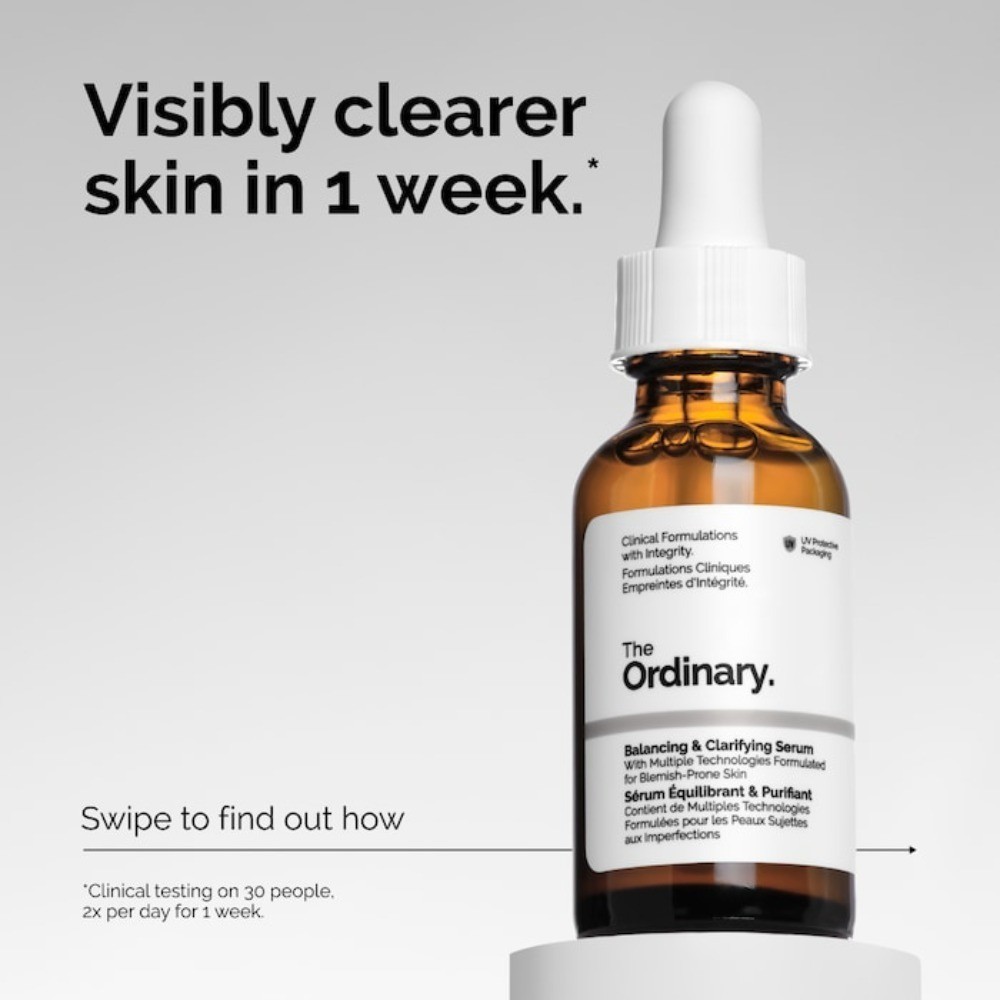 The Ordinary Authentic Clarifying Serum for Oily Skin and Pore Refinement 1 oz