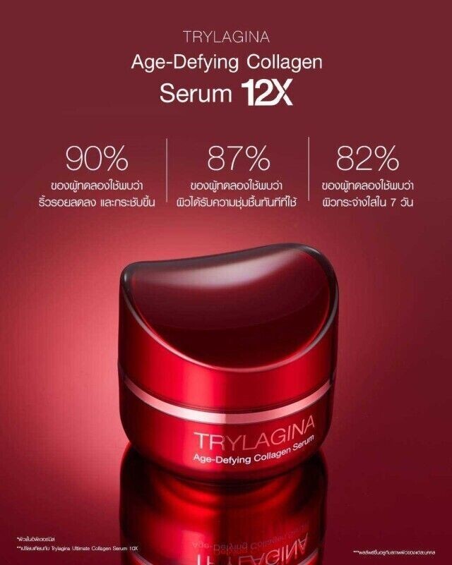 2 Free 2 TRYLAGINA Ultimate Collagen Serum Anti-Aging Wrinkle Treatment