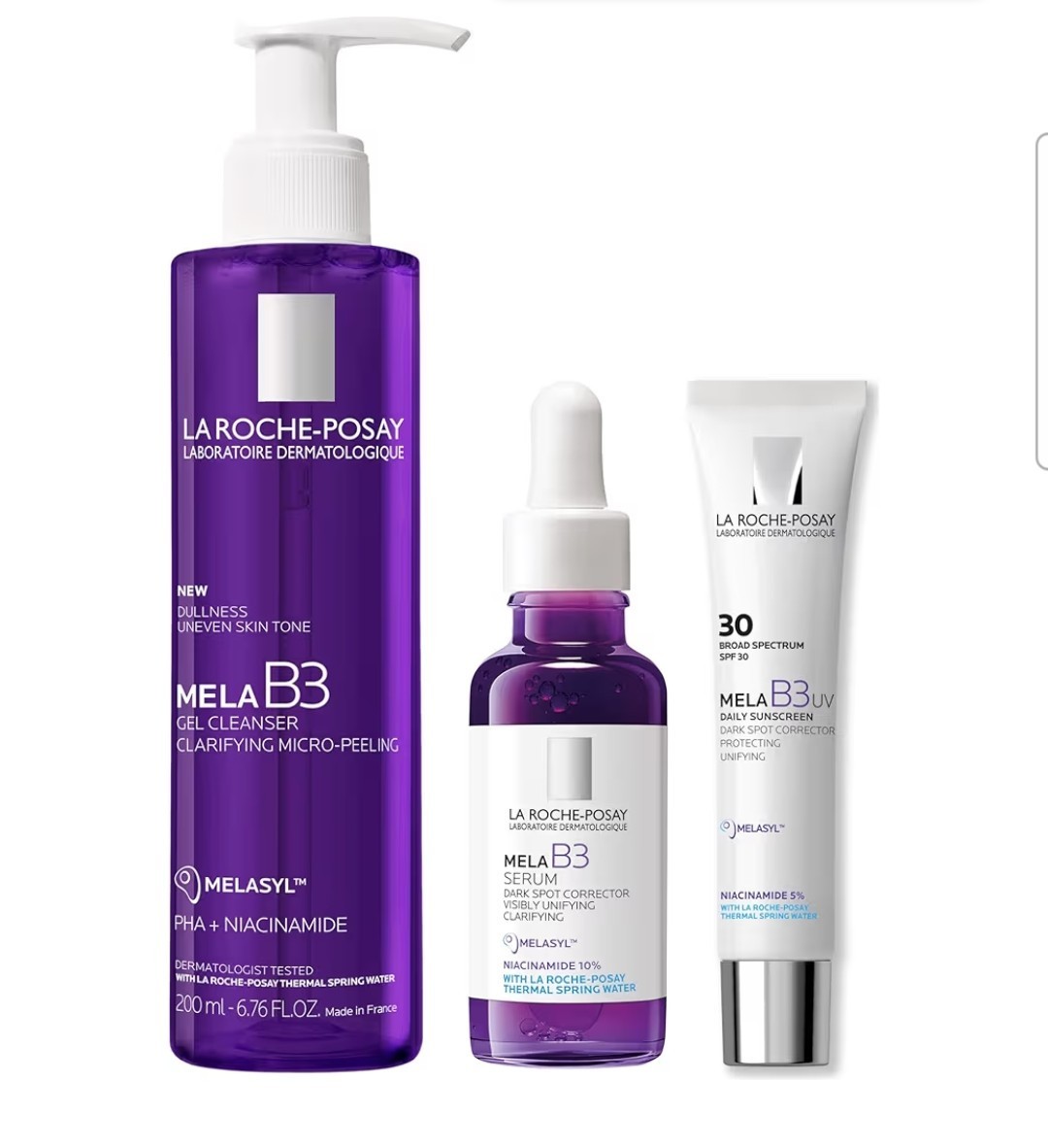La Roche-Posay 3 In 1 Mela B3 Set Serum SPF 30 Dark Spot Brightening [USA Stock]