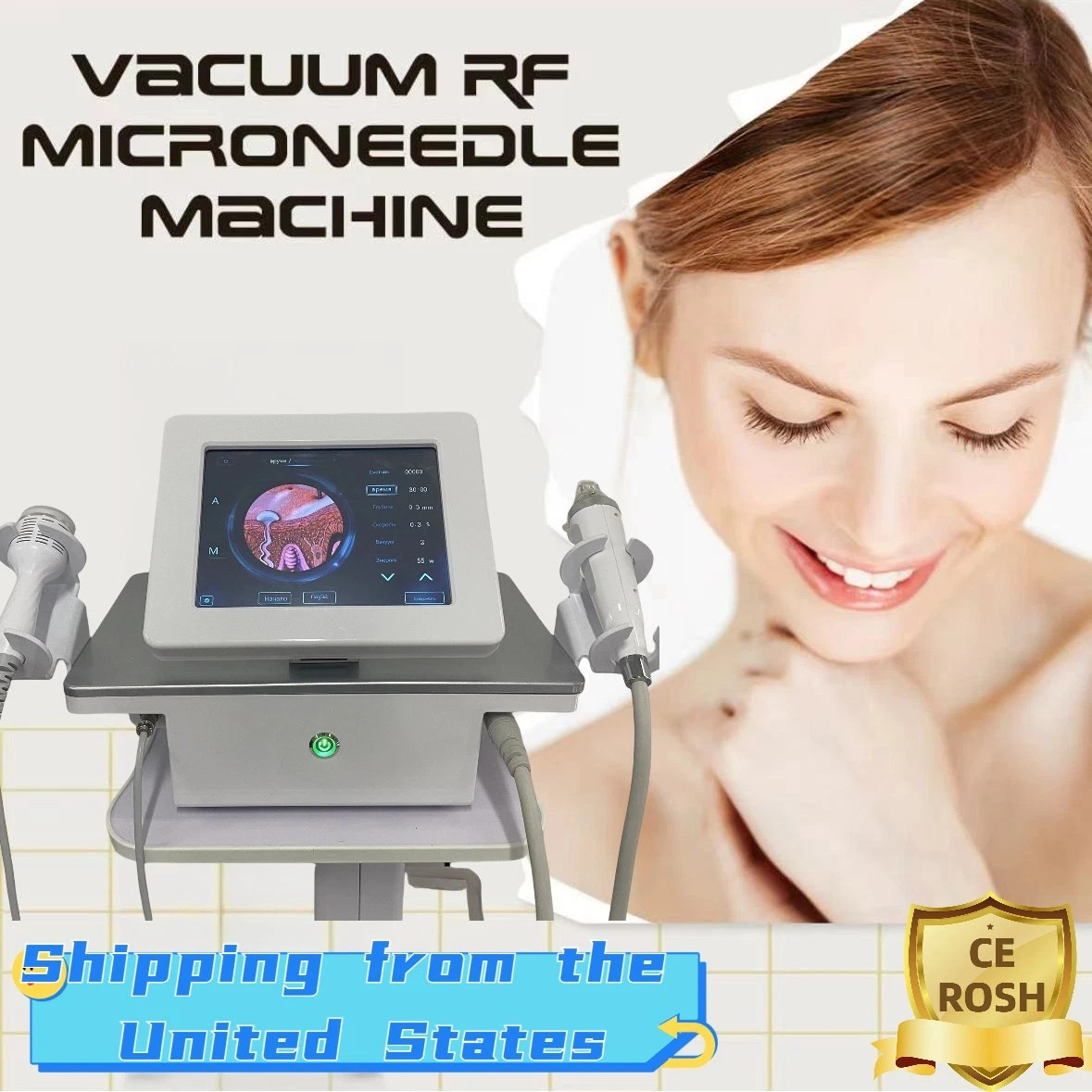 2 in 1 Micro-n-eedle Machine Cold Hammer for Spot Removal Facial Skin Care Salon