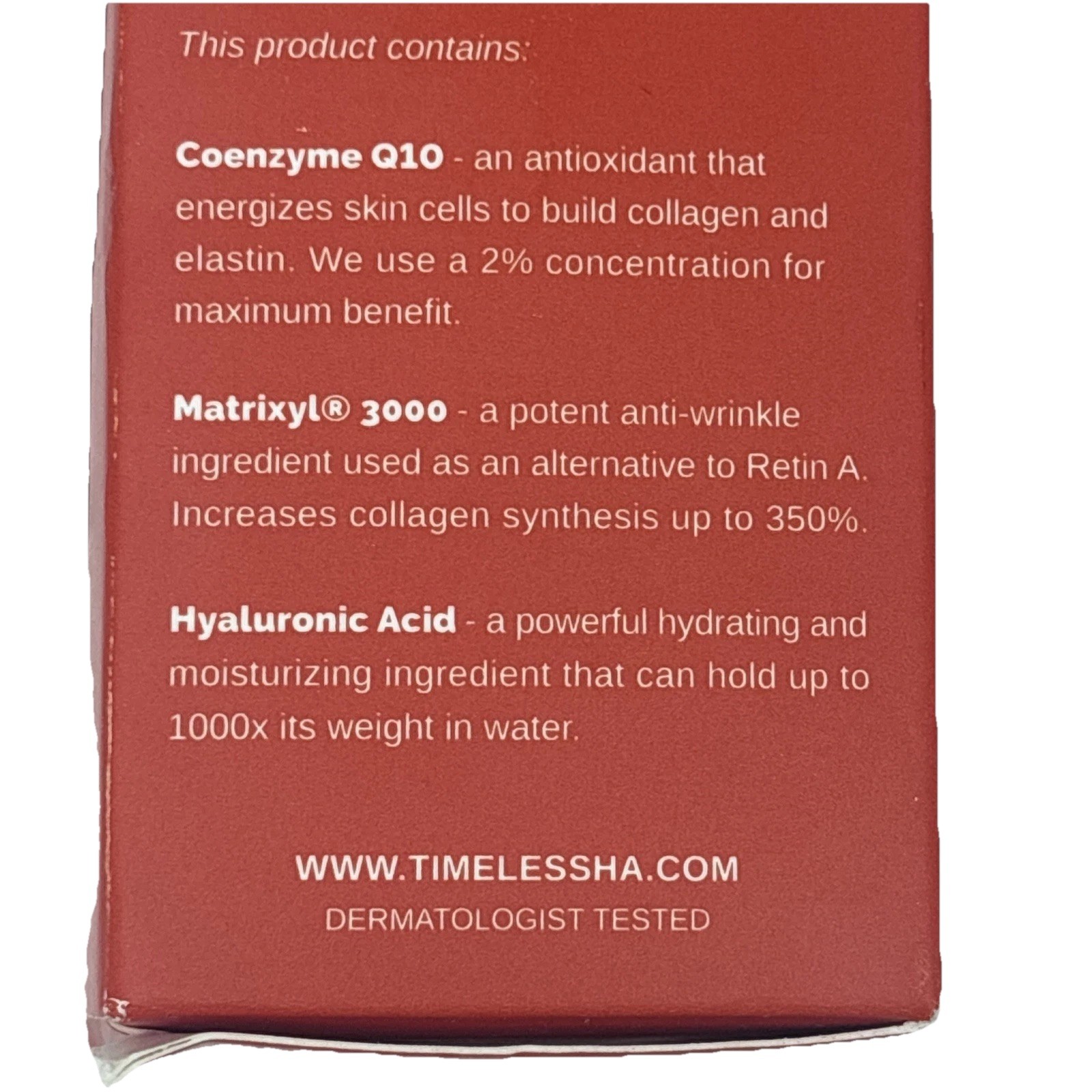 Timeless Skin Care Coenzyme Q10 Serum 1 Oz
