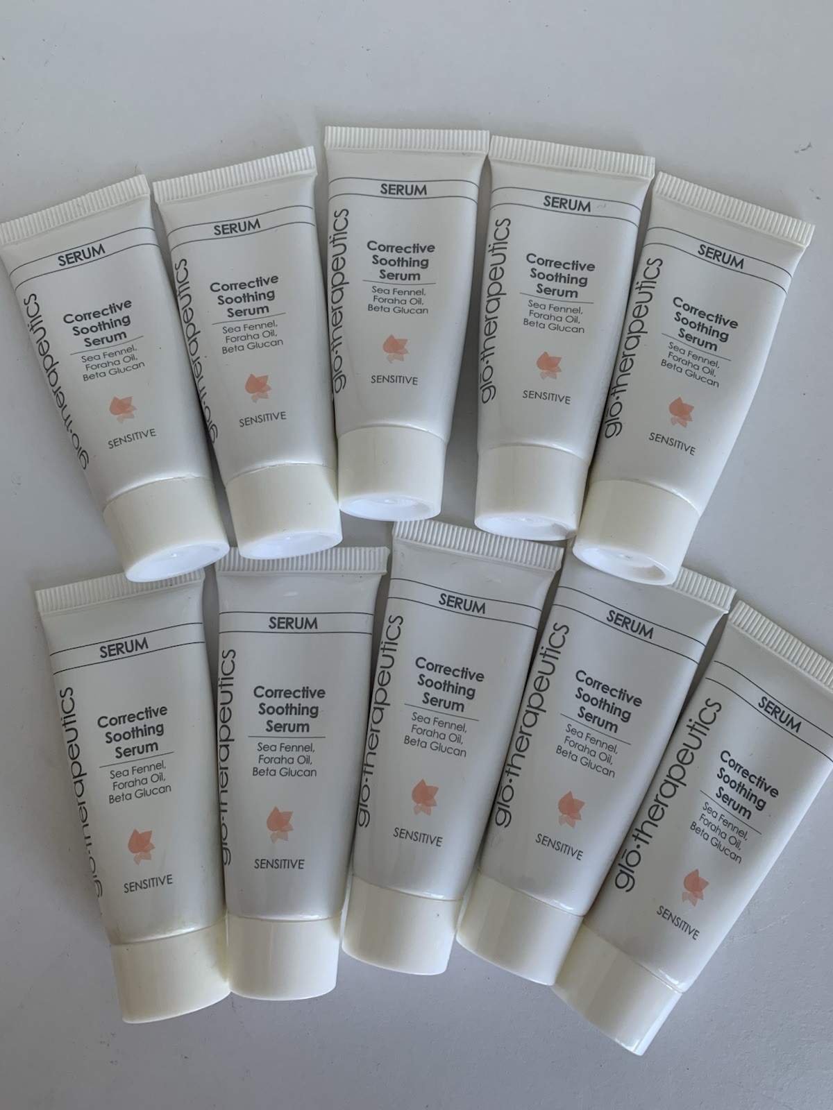 glo therapeutics corrective soothing serum .5 Oz Lot Of 10 Travel Sensitive Skin