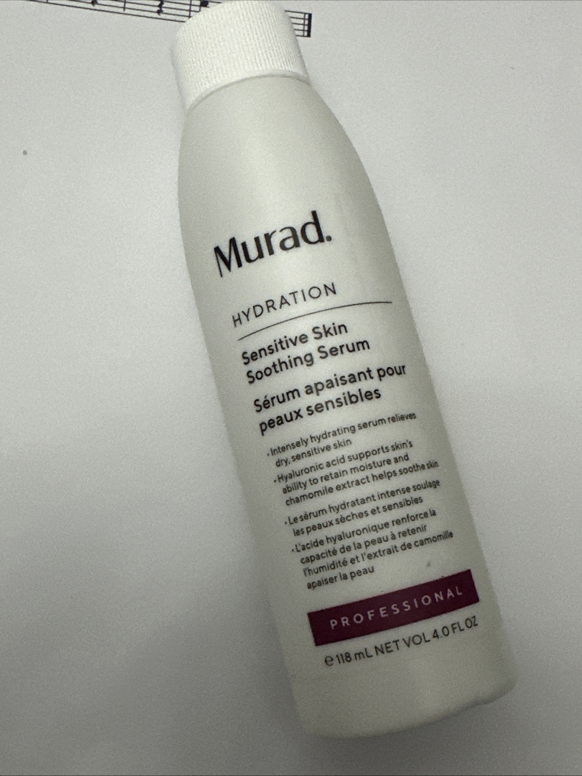 NO PUMP Authenti Murad Hydration Sensitive Skin Soothing Serum Pro 4 fl oz/118mL