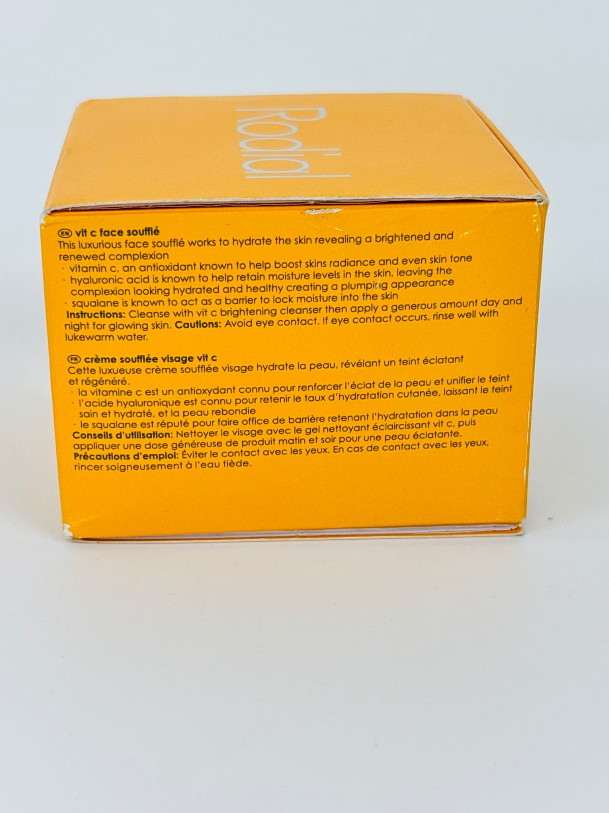 Rodial Vit C Face Cream Souffle Brighten & Renew Squalane Shea Butter 50ml/1.6oz