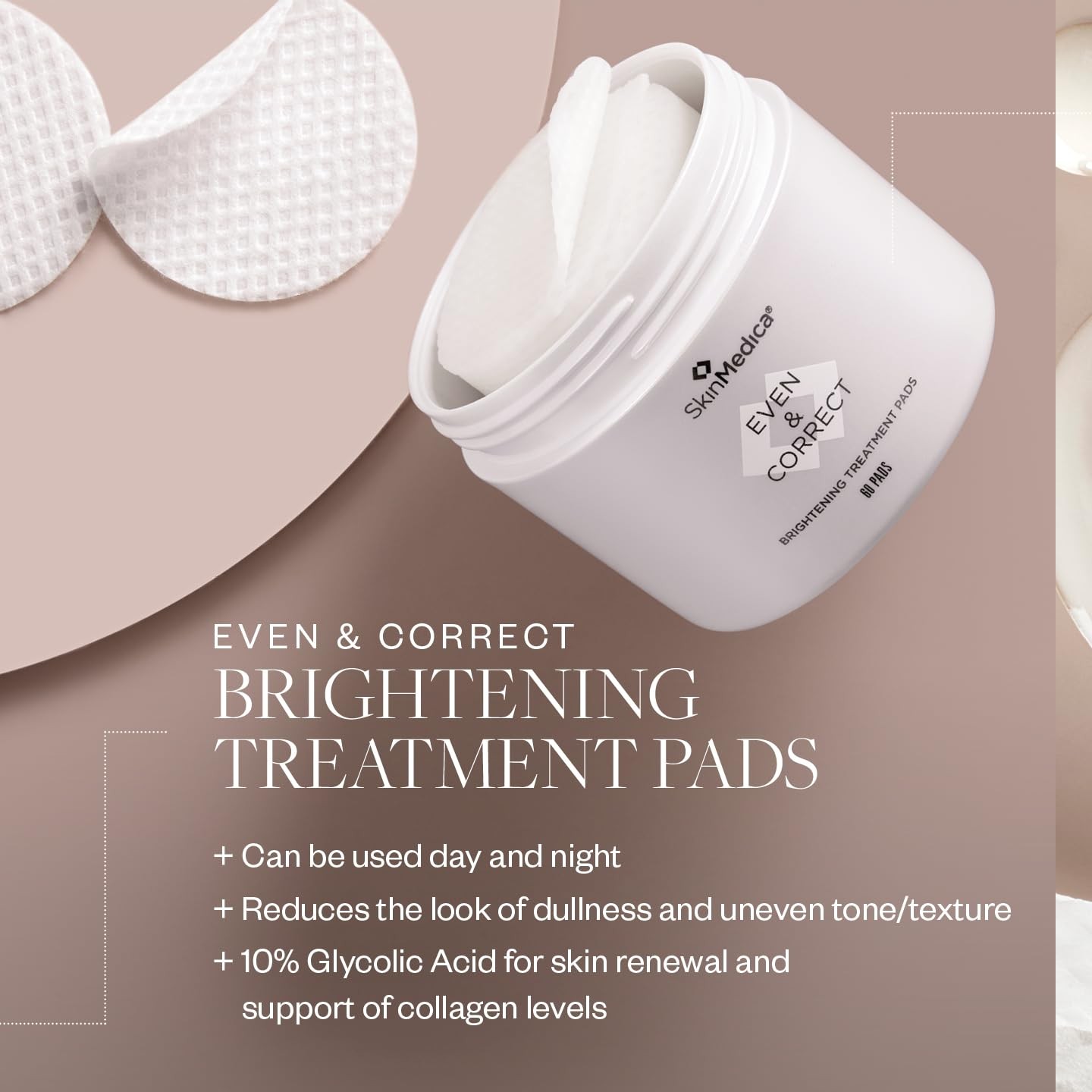 SkinMedica Even & Correct Brightening Treatment Pads 60 pads NEW FAST SHIP