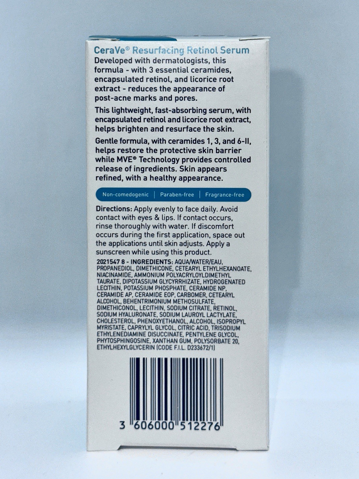 12PACK Cerave Resurfacing Retinol Serum 30ml /1oz