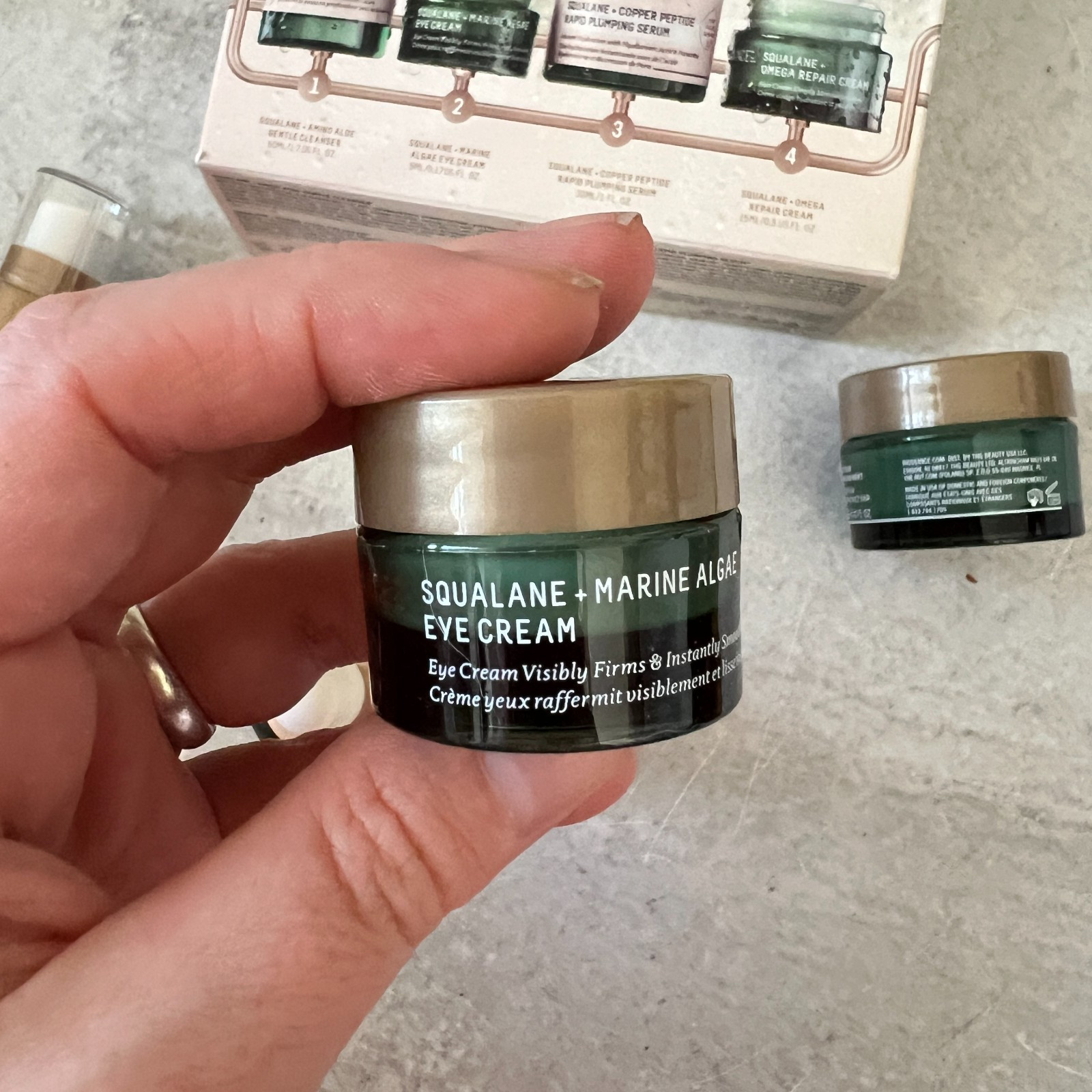 Biossance Plump Hydrate Skincare Set Squalane Amino Aloe Copper Peptide New