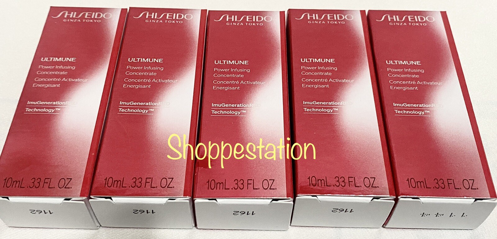 Lot Of 5 Shiseido Ultimune Power Infusing Concentrate 10ml Each New In Box