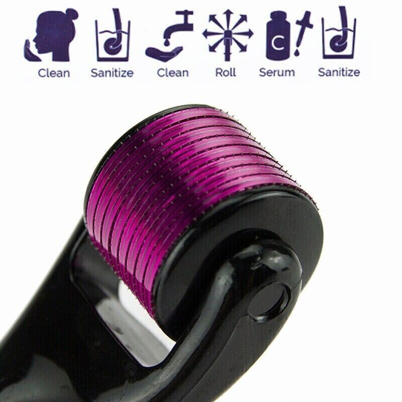 Derma Roller for Hair Loss Beard Growth 0.5-2.0mm Microneedle Dermaroller US
