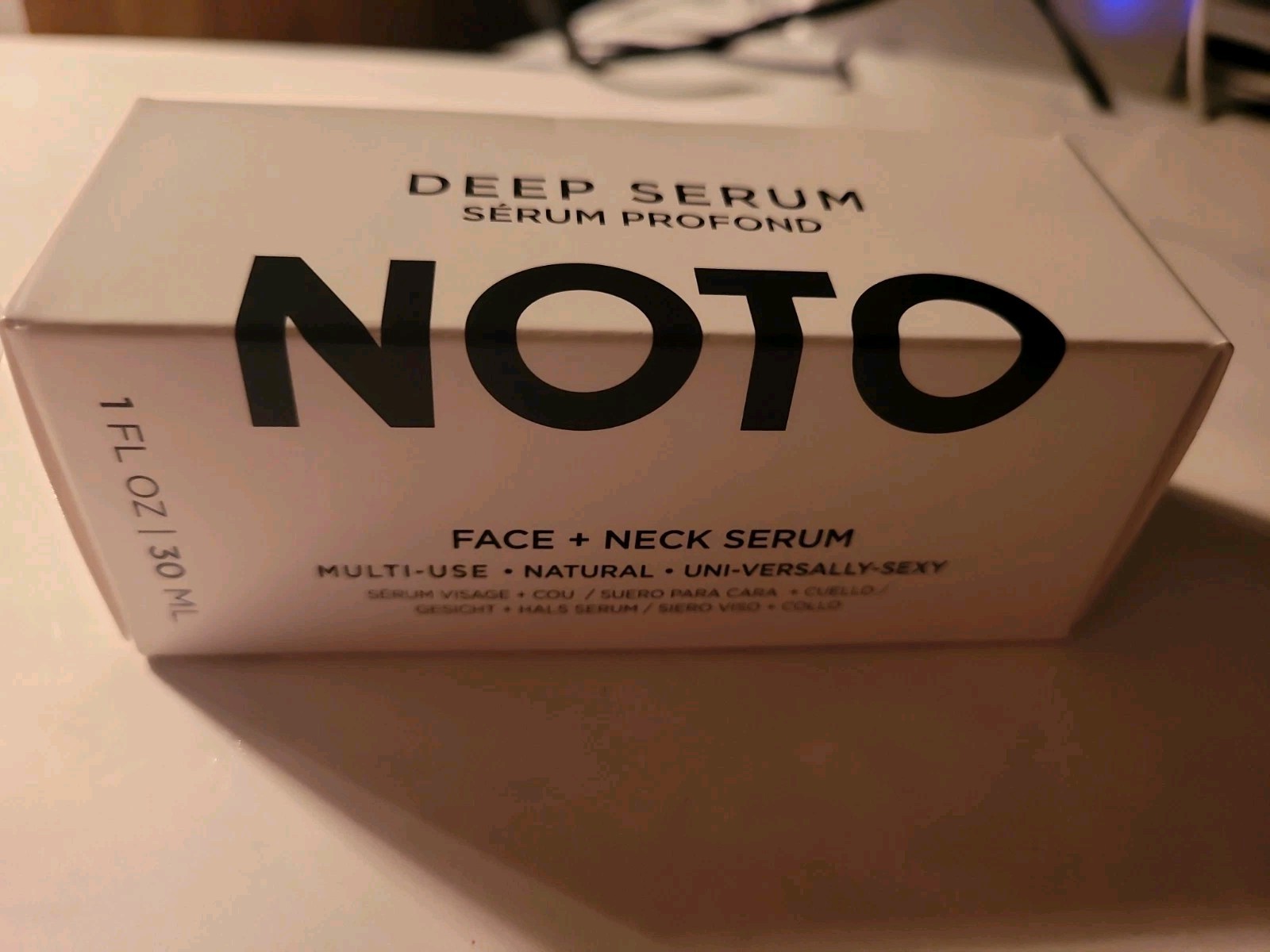 NOTO DEEP SERUM FACE + NECK SERUM Multi-Use • Natural 1 Fl Oz NIB ~ FREE SHIP ~