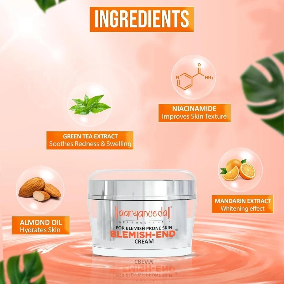 Aryanveda Anti Blemish Face Cream 50g Pack of 2 – Anti-Ageing & Pigmentation