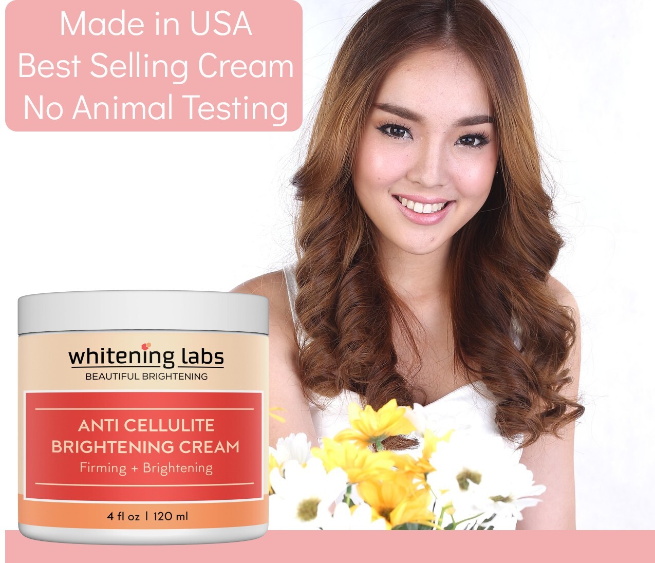 ANTI CELLULITE FIRMING BRIGHTENING CREAM for Neck, Belly, Arms, Thighs, Knees