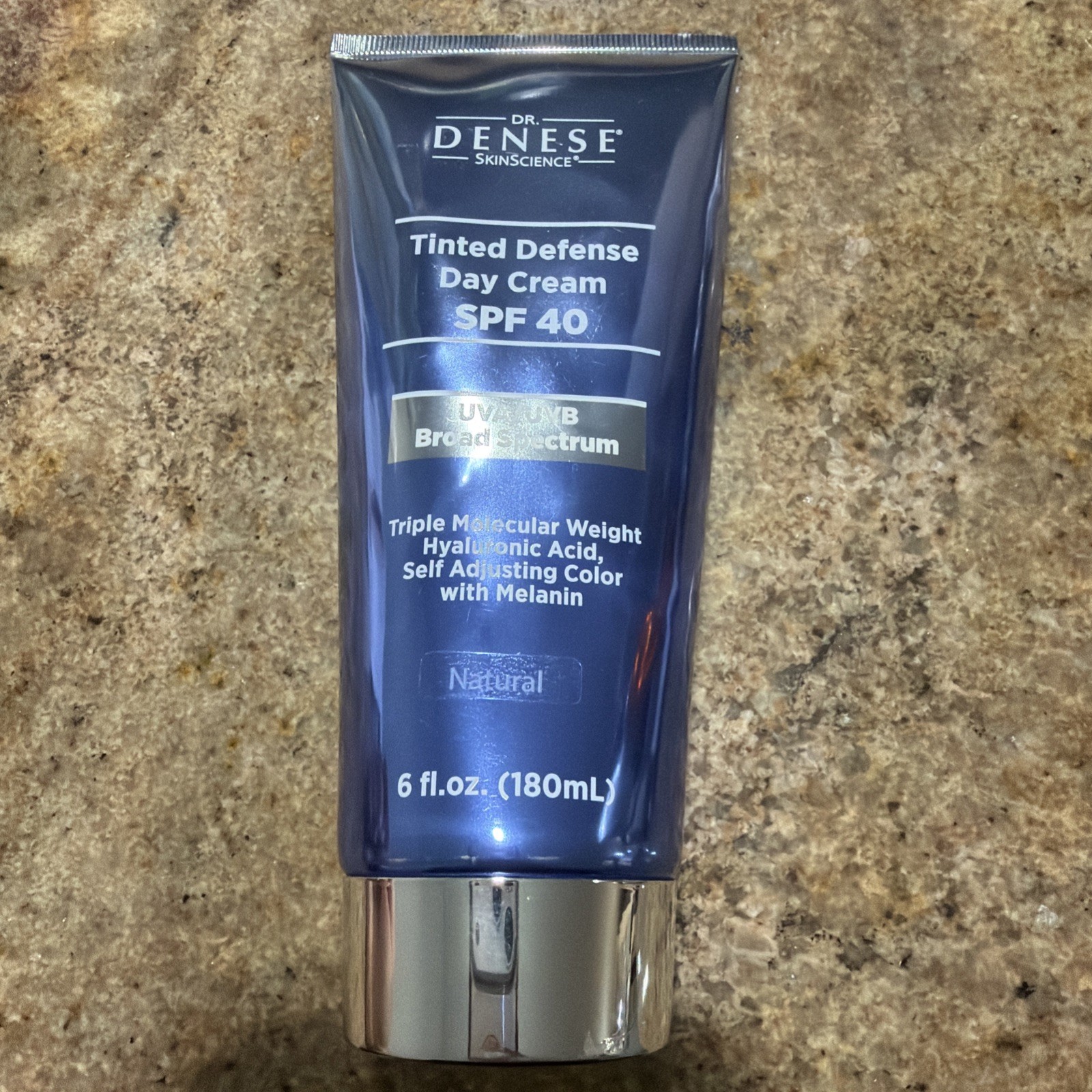 Dr. Denese Jumbo Tinted Defense Day Cream SPF 40 – 6 oz | Sealed | Natural