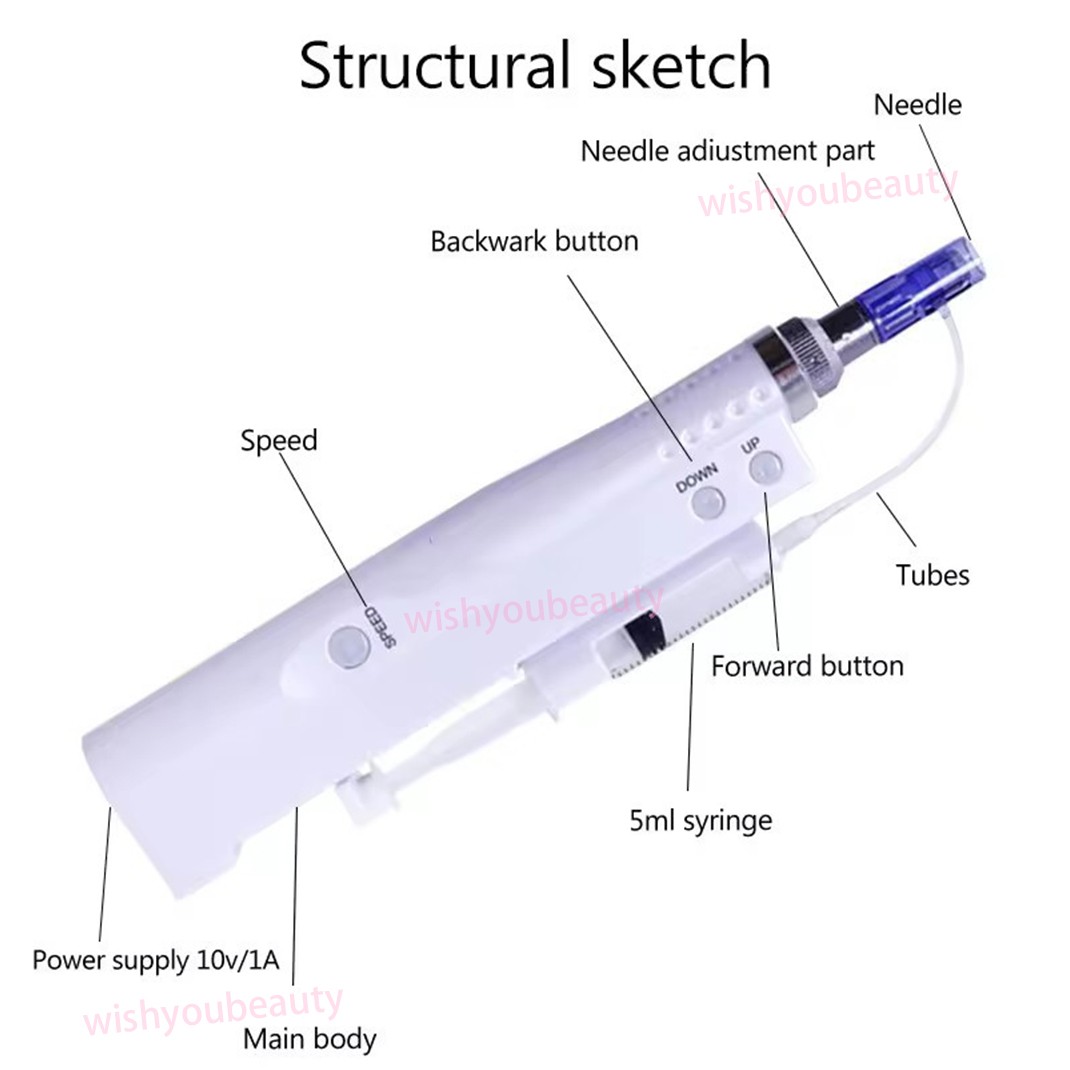 Home Use Skin Beauty Micro Pen with 42 Pin Replacement Needle Accessories