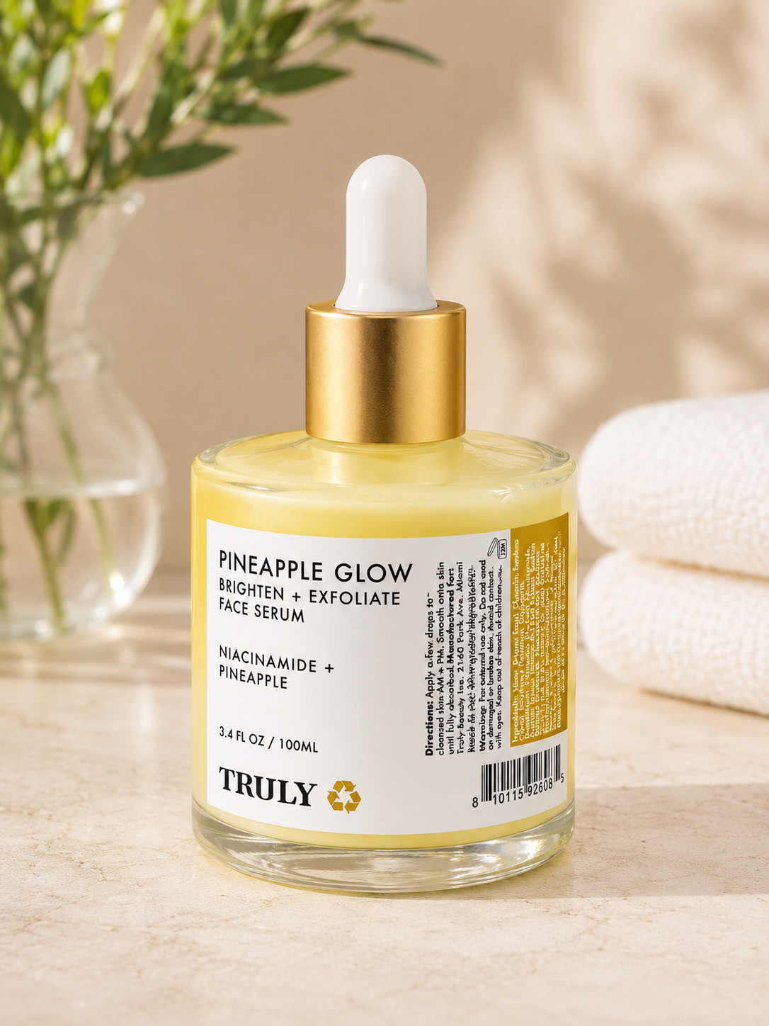 Truly | Pineapple Glow | Brightening Facial Serum 3.4 oz Vegan Discontinued NEW